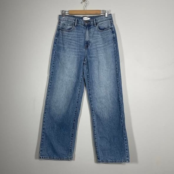 bohme Denim - Bohme High Rise Wide Leg Jeans Womens 29 Light Wash Denim Baggy‎ HD9100D-M